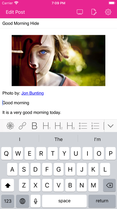 Screenshot #1 pour SLPRO X Blog Editor