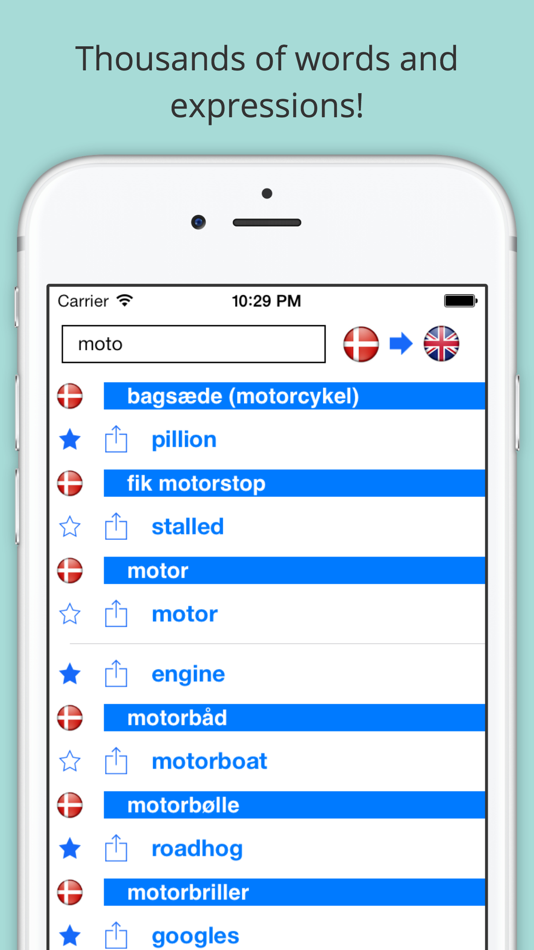 #3. English Danish Dictionary+++ (iOS) 由: Takoomi Ltd