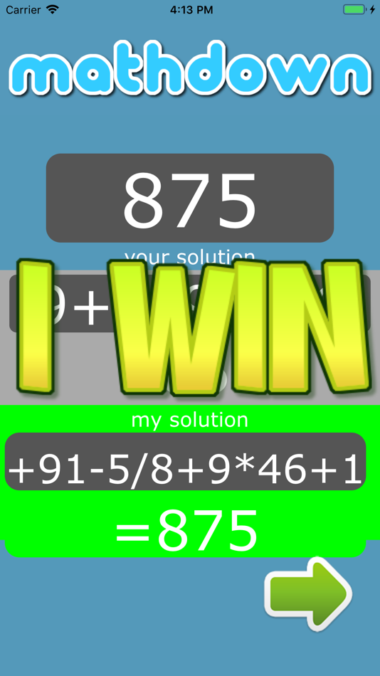 #3. mathdown (iOS) Podle: JOhn Lyons