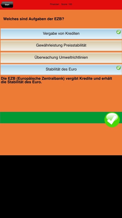 Screenshot #2 pour Wirtschaft und Finanzen Quiz