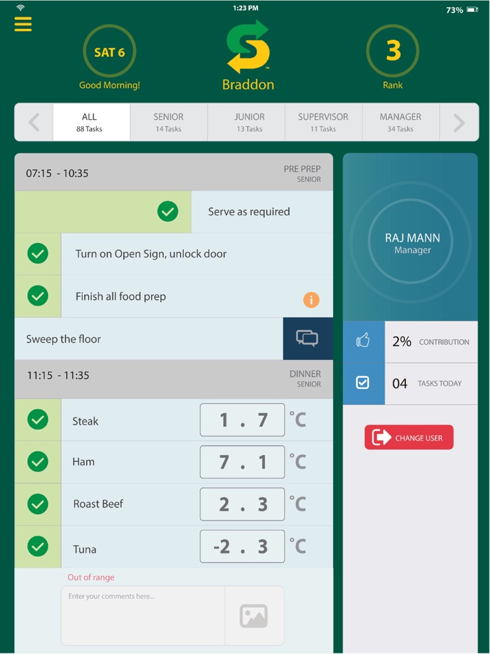 #1. StakTask - Easy task tracking (iOS) Podle: StakOne Pty. Ltd.