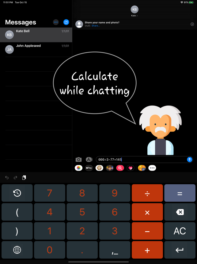 ‎Calcvier - Keyboard Calculator Screenshot