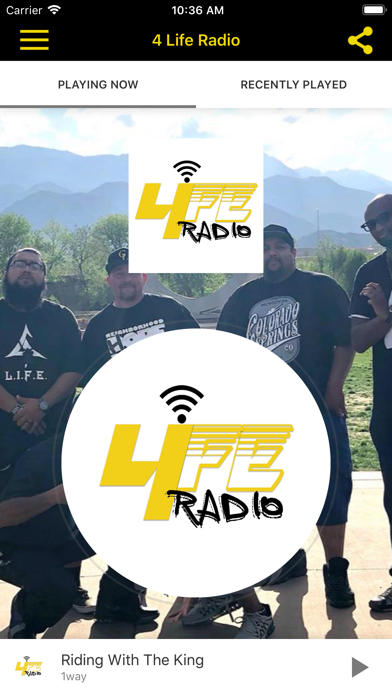 4 Life Radio iPhone screenshot 1 - Music app