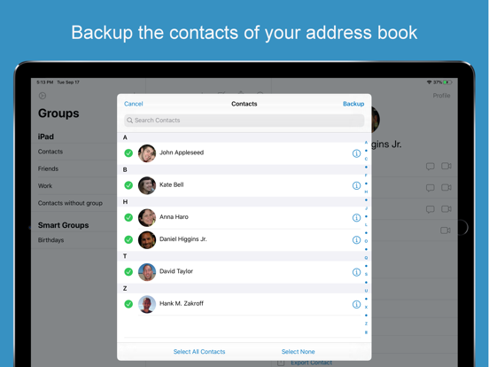 ContactsXL for iPad screenshot 2