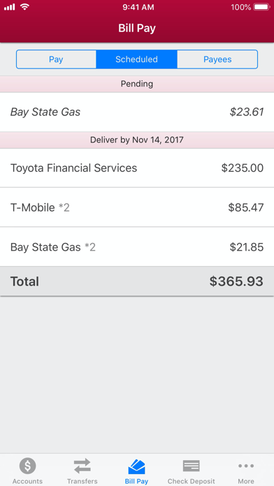 IU Credit Union Mobile Banking Screenshot
