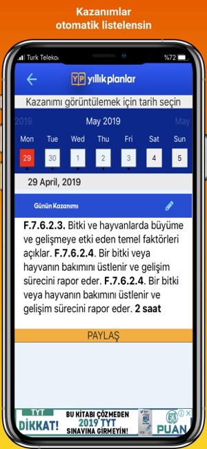 Kazanımlar - Yıllık Planlar(圖4)-速報App