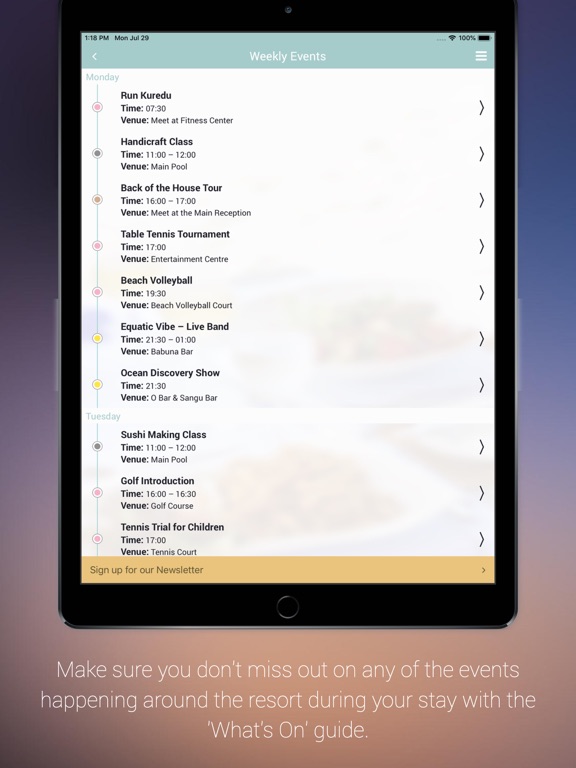 Kuredu Maldives iPad screenshot 5 - Travel app