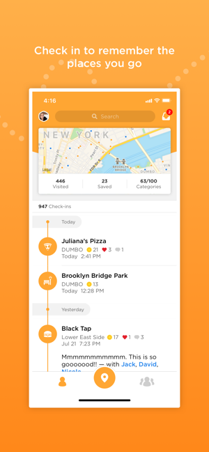 ‎Foursquare Swarm: Check-in App スクリーンショット