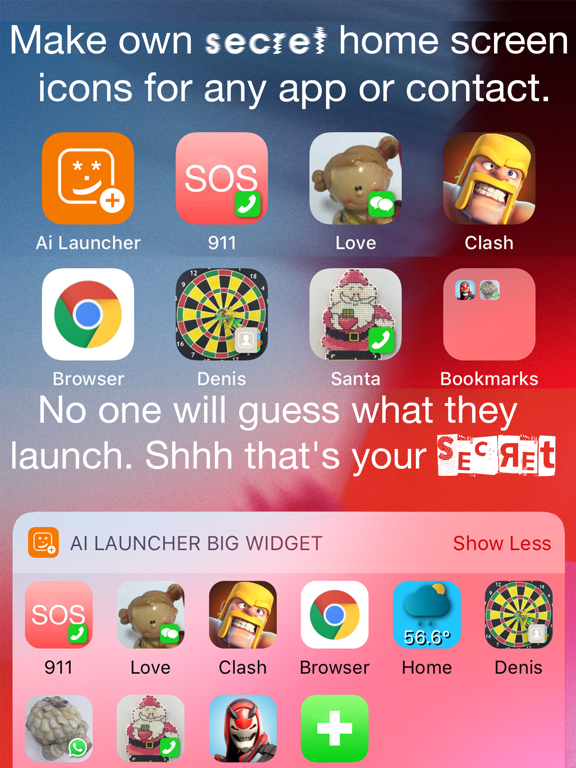Screenshot #4 pour Ai Launcher: Raccourcis icones