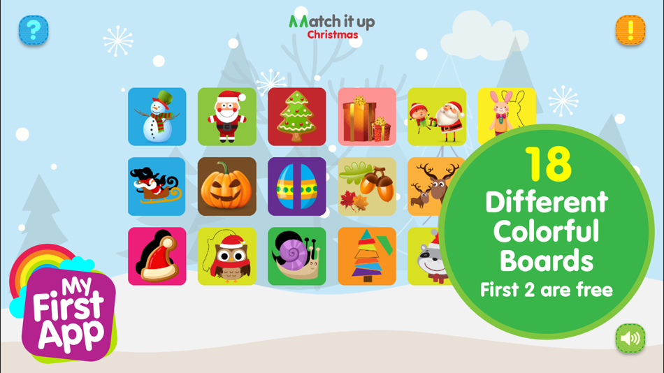 #2. Match It Up - Christmas (iOS) 来自: MyFirstApp Ltd.
