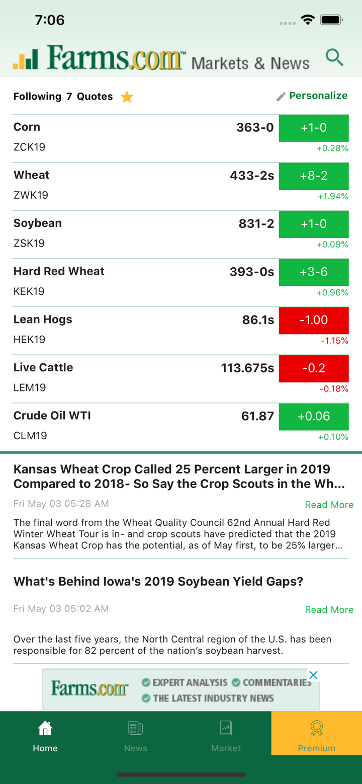 Farms.com Markets & News screenshot 1