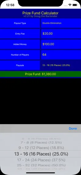 Game screenshot Prize Fund Calculator hack