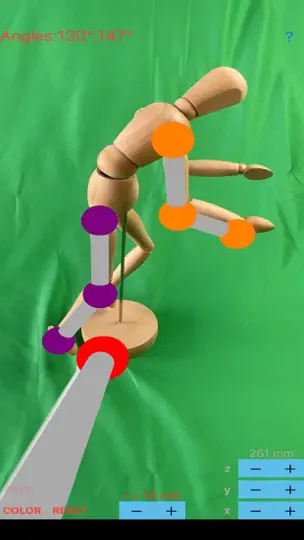 Screenshot von ARorthopaedicGoniometer auf dem iPhone 5