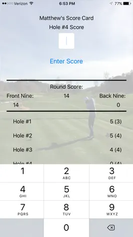 Game screenshot Scorecard Caddie apk