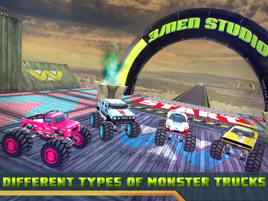 3D Monster Truck Derby Stunt iPad screenshot