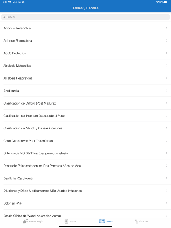 Farmacología Pediátrica iPad screenshot 4 - Medical app