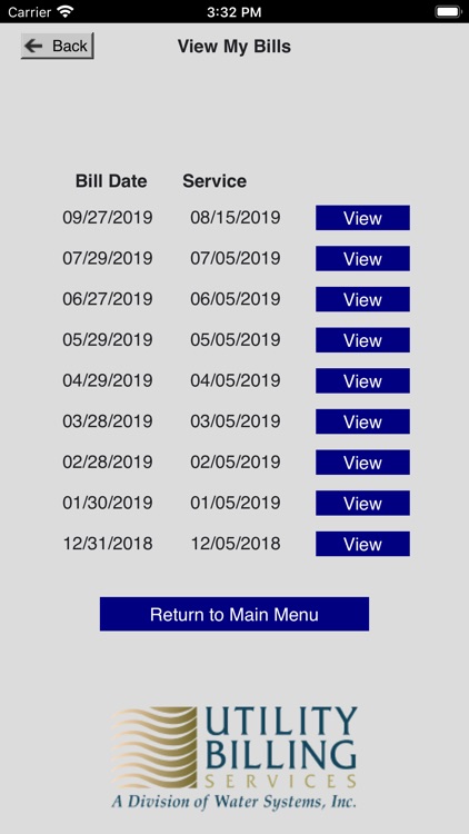 Utility Billing Services App