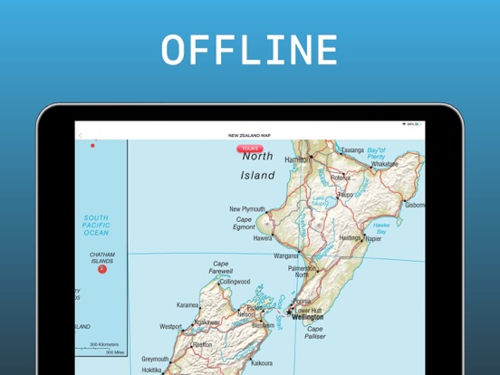 New Zealand Travel Guide iPad screenshot 4 - Navigation app