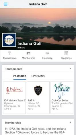 Game screenshot Indiana Golf Association mod apk