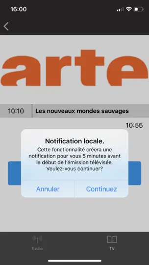 Capture d'écran de TV - Télévision Française ! sur iPhone 3