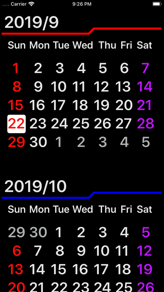 #1. Wrist Calendar (iOS) 由: r2r660cc