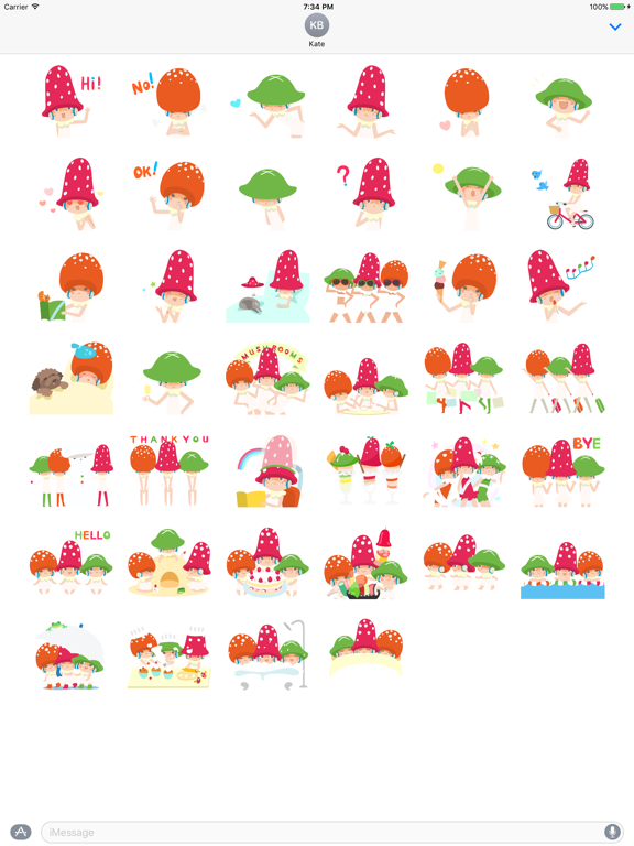 Screenshot #5 pour MUSHROOMS! Stickers