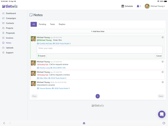 Tint Wiz iPad screenshot 5 - Business app