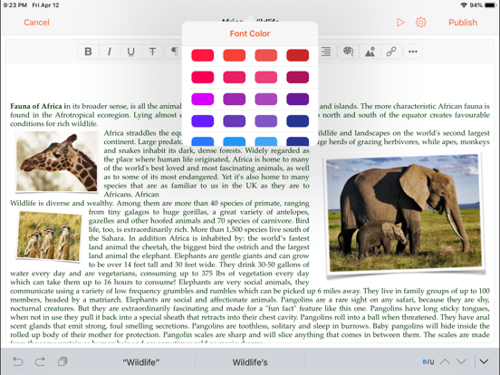 BlogTouch for Blogger iPad app afbeelding 3