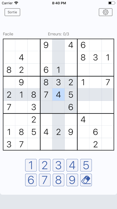 Screenshot #2 pour Sudoku - édition classique.