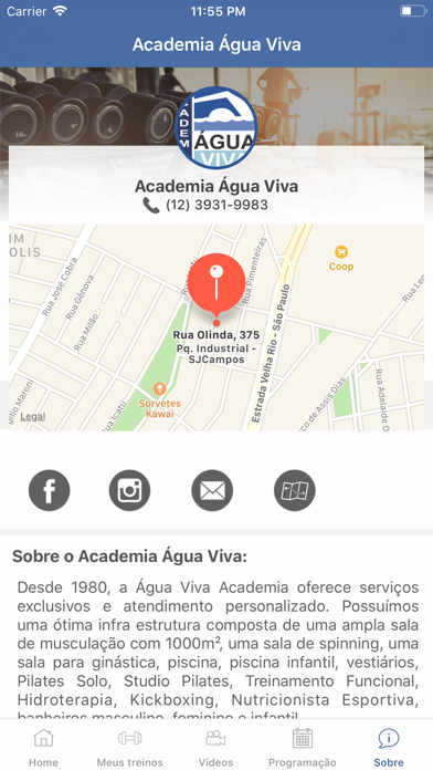 Academia Água Viva Screenshot
