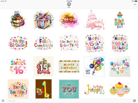 Happy Birthday Sticker Packのおすすめ画像1