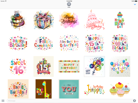 Happy Birthday Sticker Packのおすすめ画像1