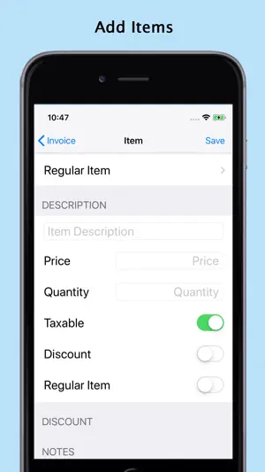 Easy Invoice Pro - PDF export screenshot 3