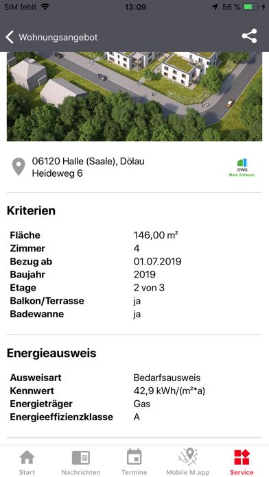 Mein HALLE Screenshot