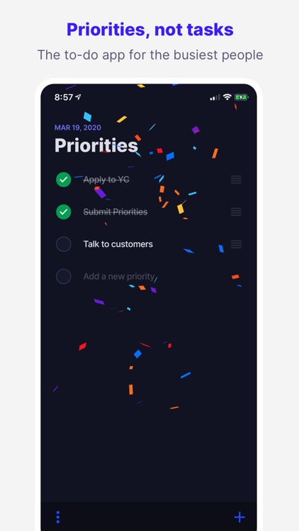 Priorities - for the busiest