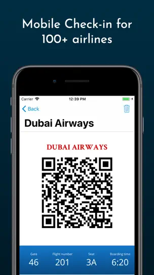 Captura de pantalla de Boarding Pass - Flight Checkin en iPhone 1