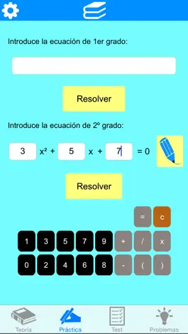 Game screenshot Ecuaciones 1º y 2º grado apk
