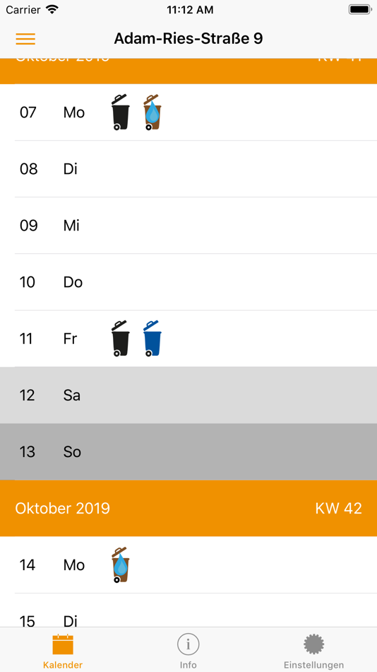 #5. Abfall-App Erfurt (iOS) Podle: Sebastian Gerecke