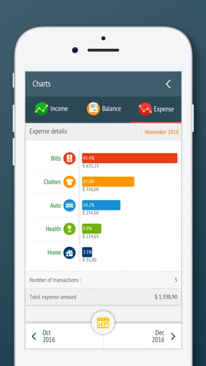 Screenshot 4 von 5 zu Expense Manager, Money Tracker
