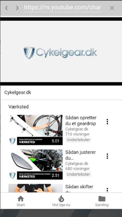 Cykelgear.dk screenshot 2