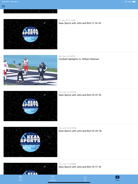 Kean University Athletics iPad screenshot 4 - Sports app