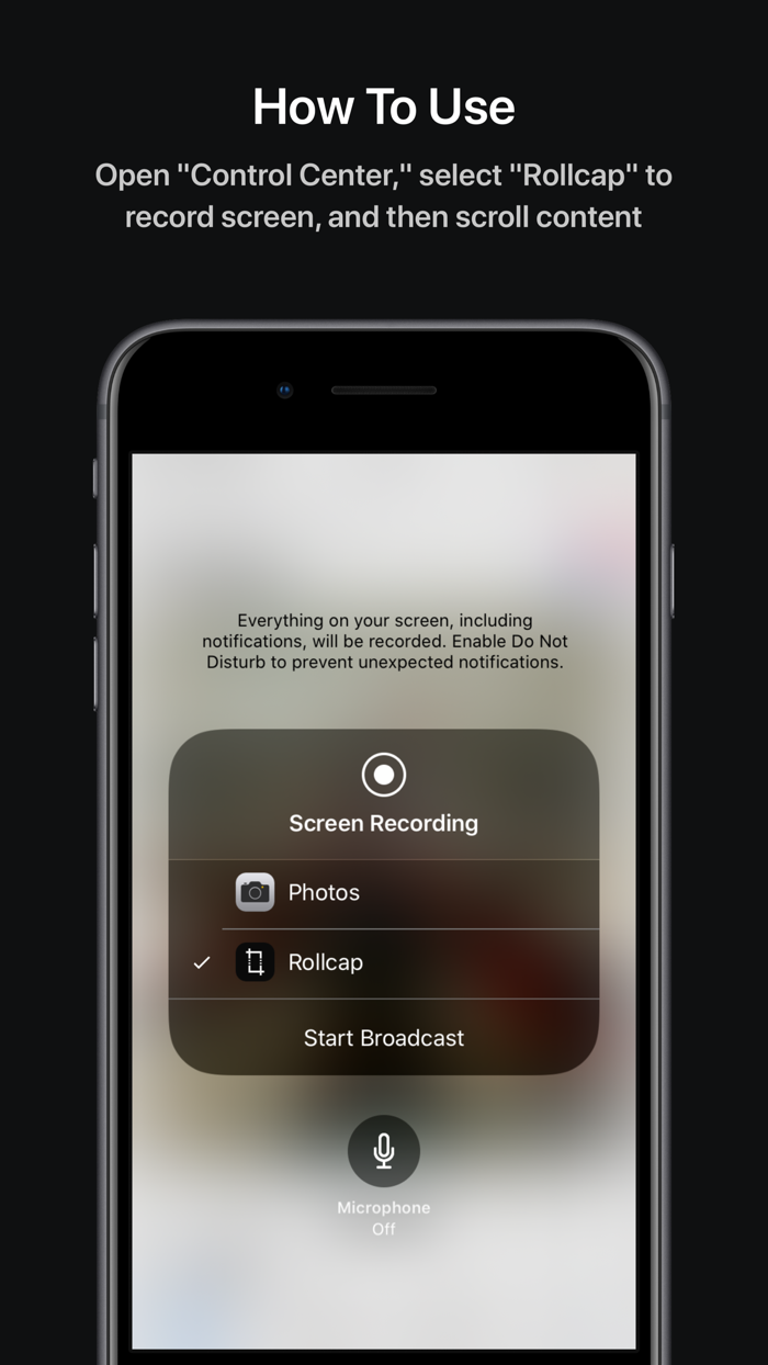 Rollcap - scroll to screenshot