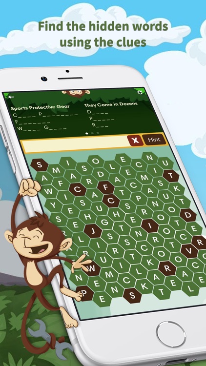 Monkey Wrench - Word Search screenshot-0