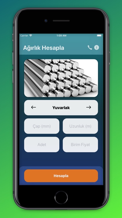 ÖzdemirÇelik Ağırlık Hesaplama