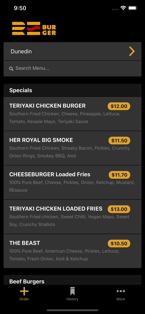 Reburger - Food & Drink App | MWM