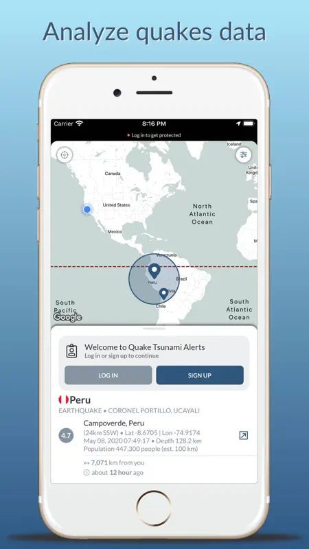 Earthquake & Tsunami Alerts screenshot 2 of 7
