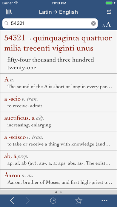 Ultralingua Latin-English Screenshot