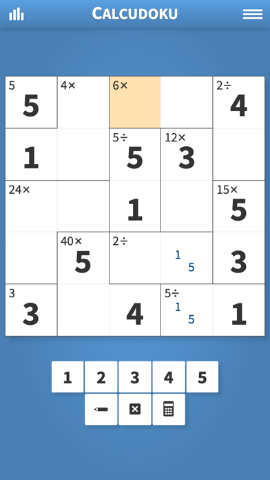 Screenshot #2 pour Calcudoku · Puzzles