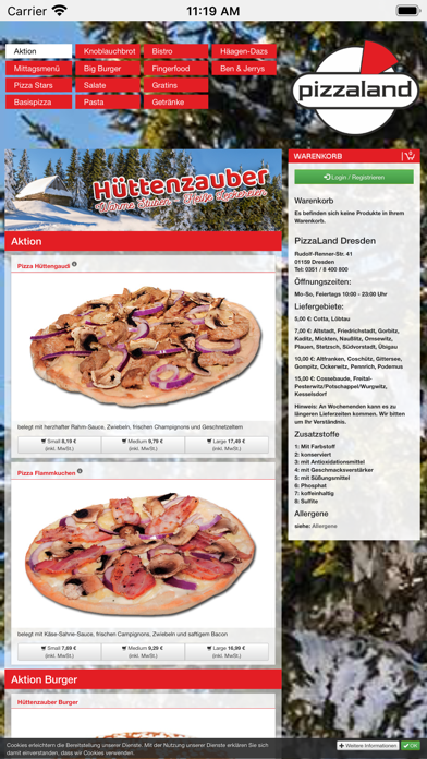 Screenshot #2 pour PizzaLand - Dresden