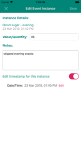 Quick Event Logger screenshot
